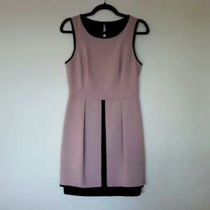 RW&CO blush and black suiting dress